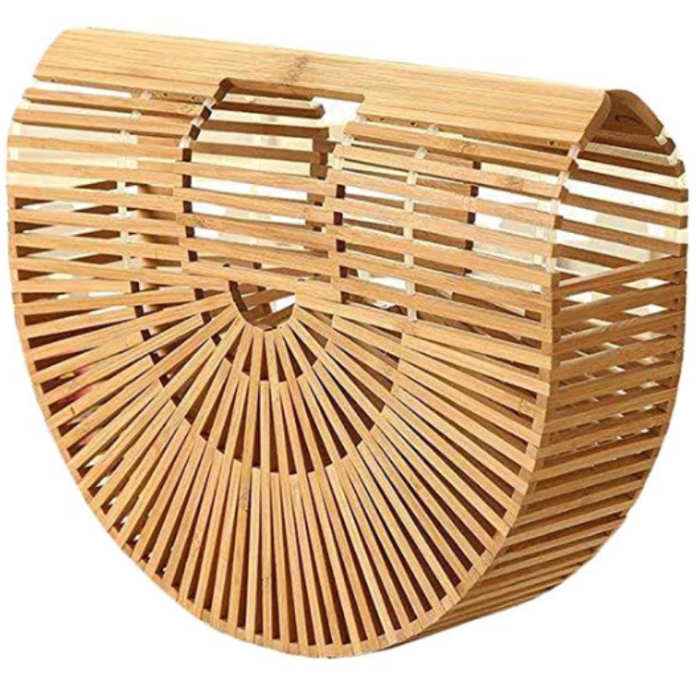 Women's Bamboo Summer Handbag Beach Sea Tote Cute